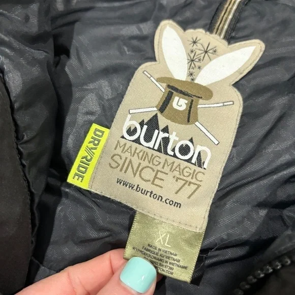BURTON W's DryRide Mutiny Ski Snowboard Snow jacket Black EUC XL - Picture 2 of 11
